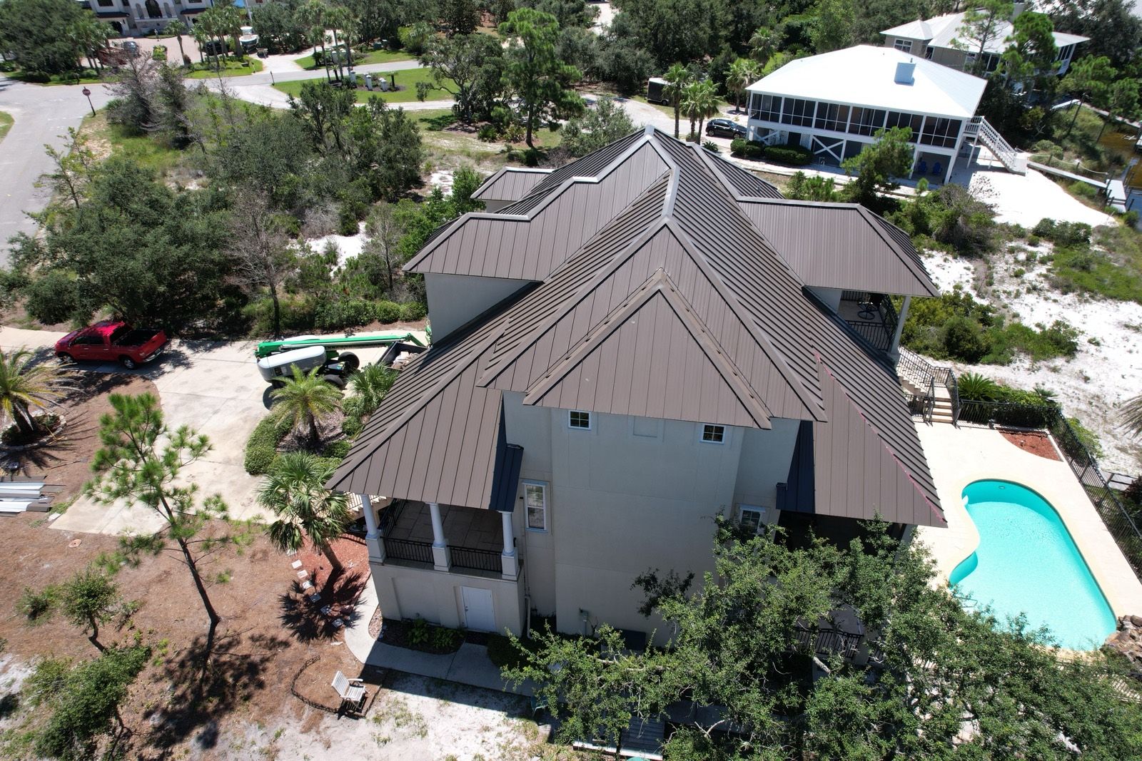 Metal Roof on a Perdido Key Coastal Home