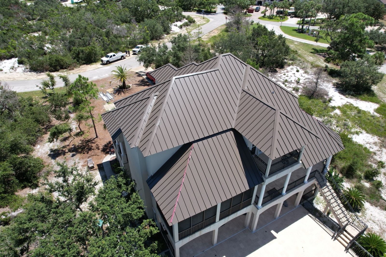 Metal Roof on a Perdido Key Coastal Home: finished roof (3 of 7)