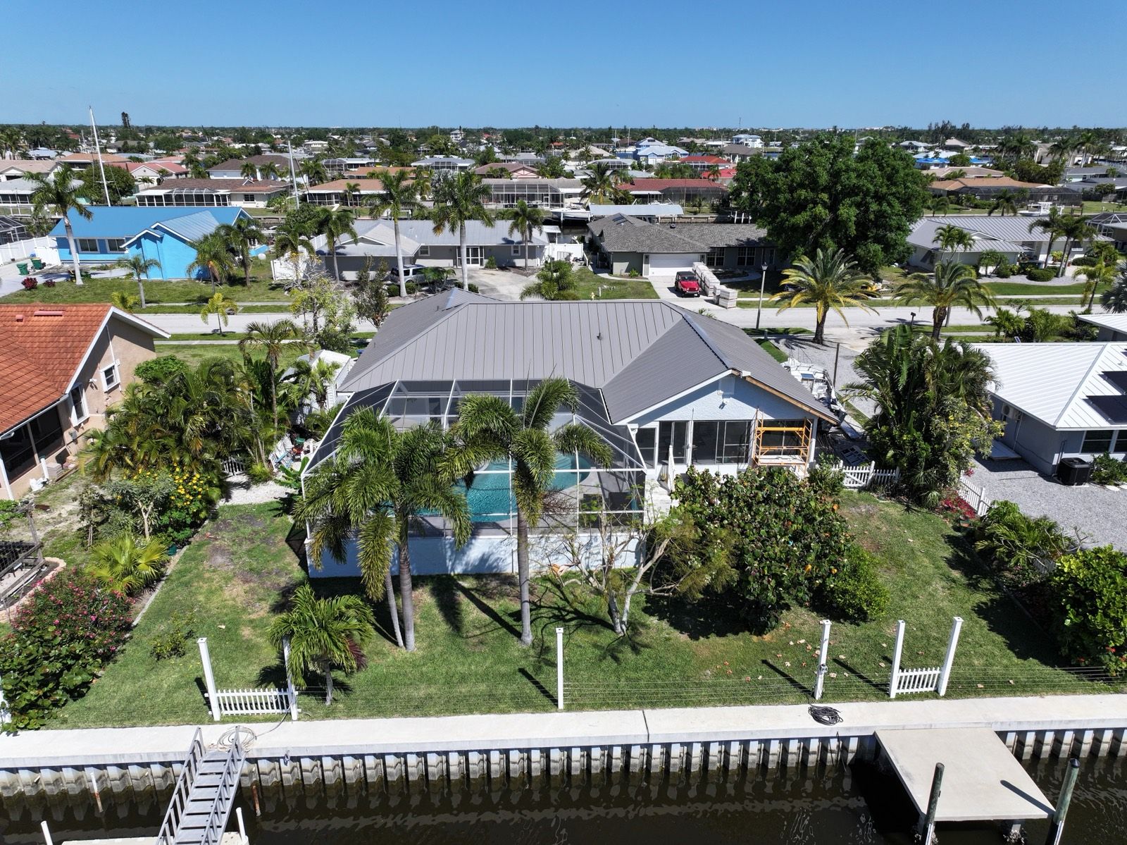 Metal Roof on a Port Charlotte Canal Home: finished roof (3 of 7)