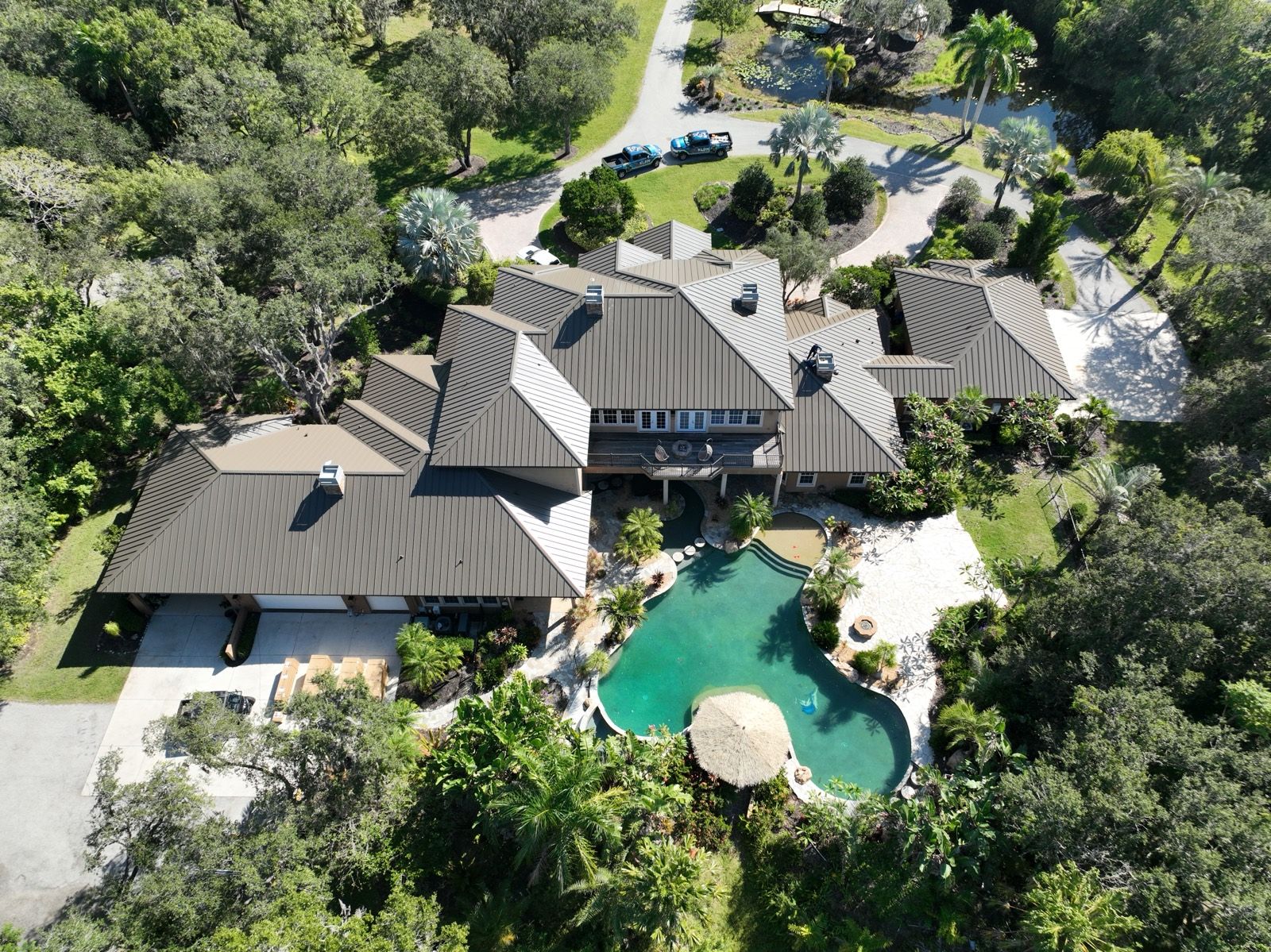 Standing Seam Metal Roof on a Bradenton Estate: finished roof (4 of 12)