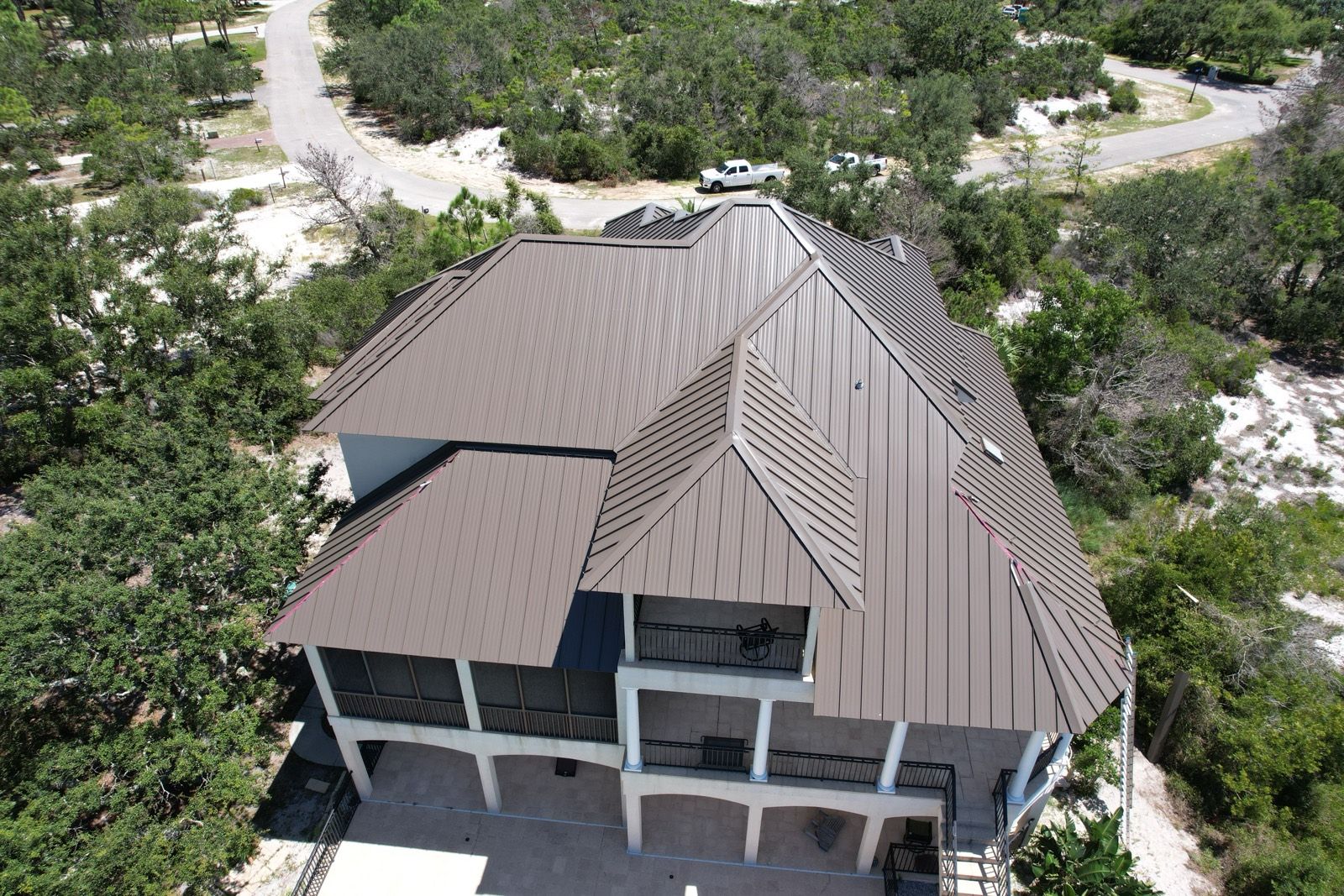 Metal Roof on a Perdido Key Coastal Home: finished roof (4 of 7)