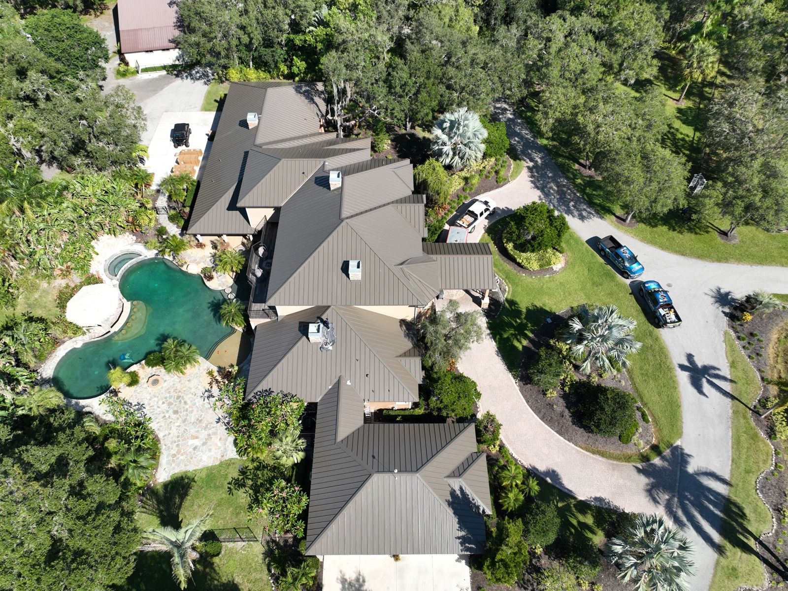 Standing Seam Metal Roof on a Bradenton Estate: finished roof (5 of 12)