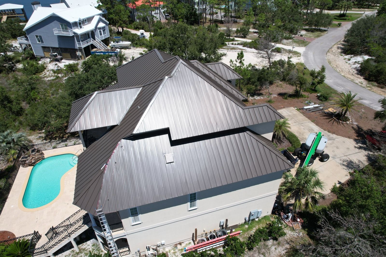 Metal Roof on a Perdido Key Coastal Home: finished roof (5 of 7)