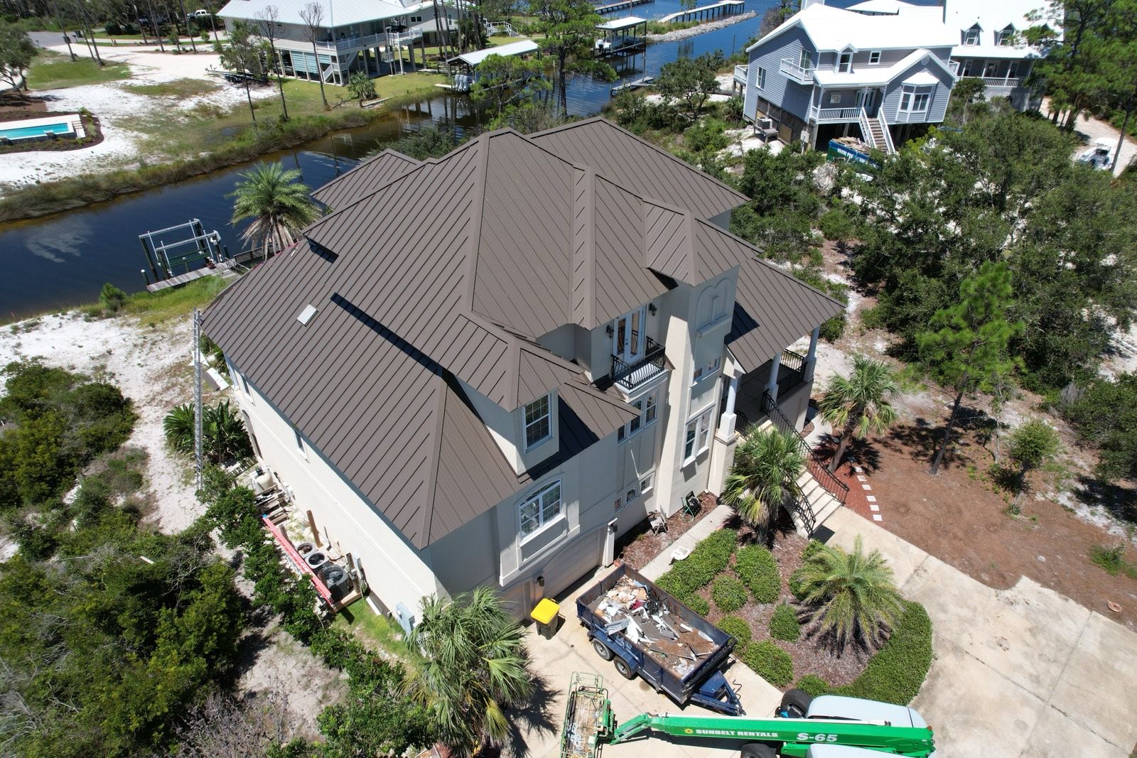 Metal Roof on a Perdido Key Coastal Home: finished roof (6 of 7)