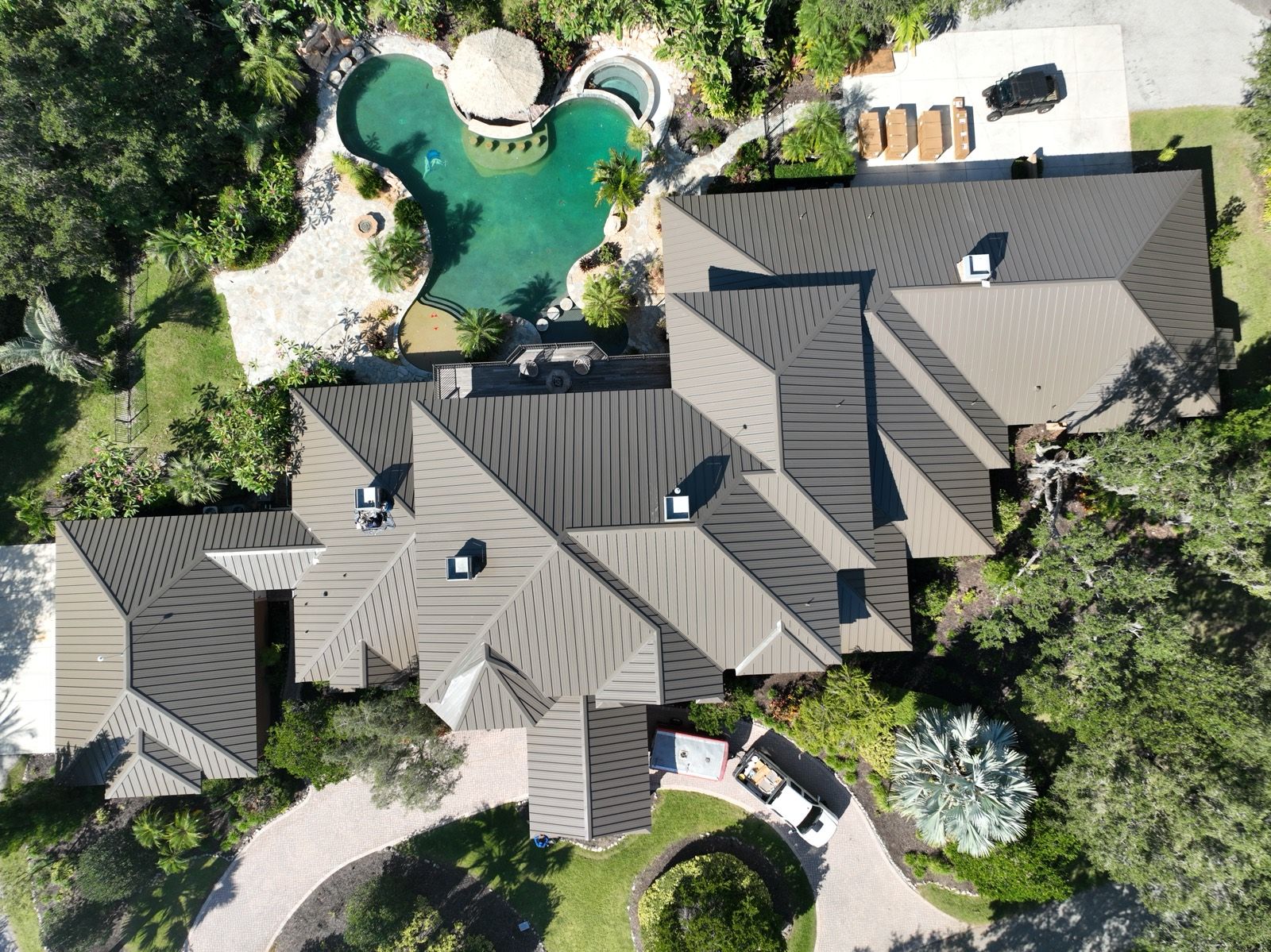 Standing Seam Metal Roof on a Bradenton Estate: finished roof (6 of 12)