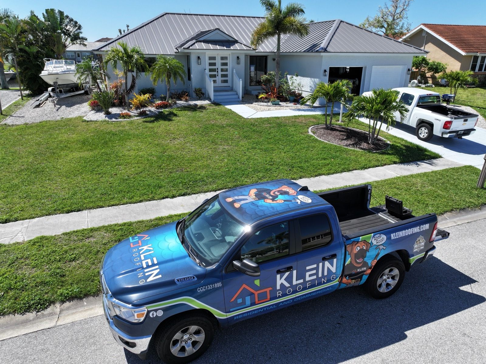 Metal Roof on a Port Charlotte Canal Home: finished roof (7 of 7)