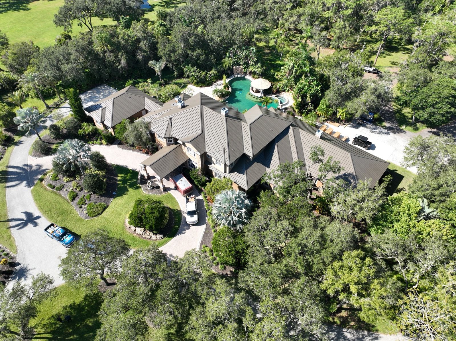 Standing Seam Metal Roof on a Bradenton Estate: finished roof (8 of 12)