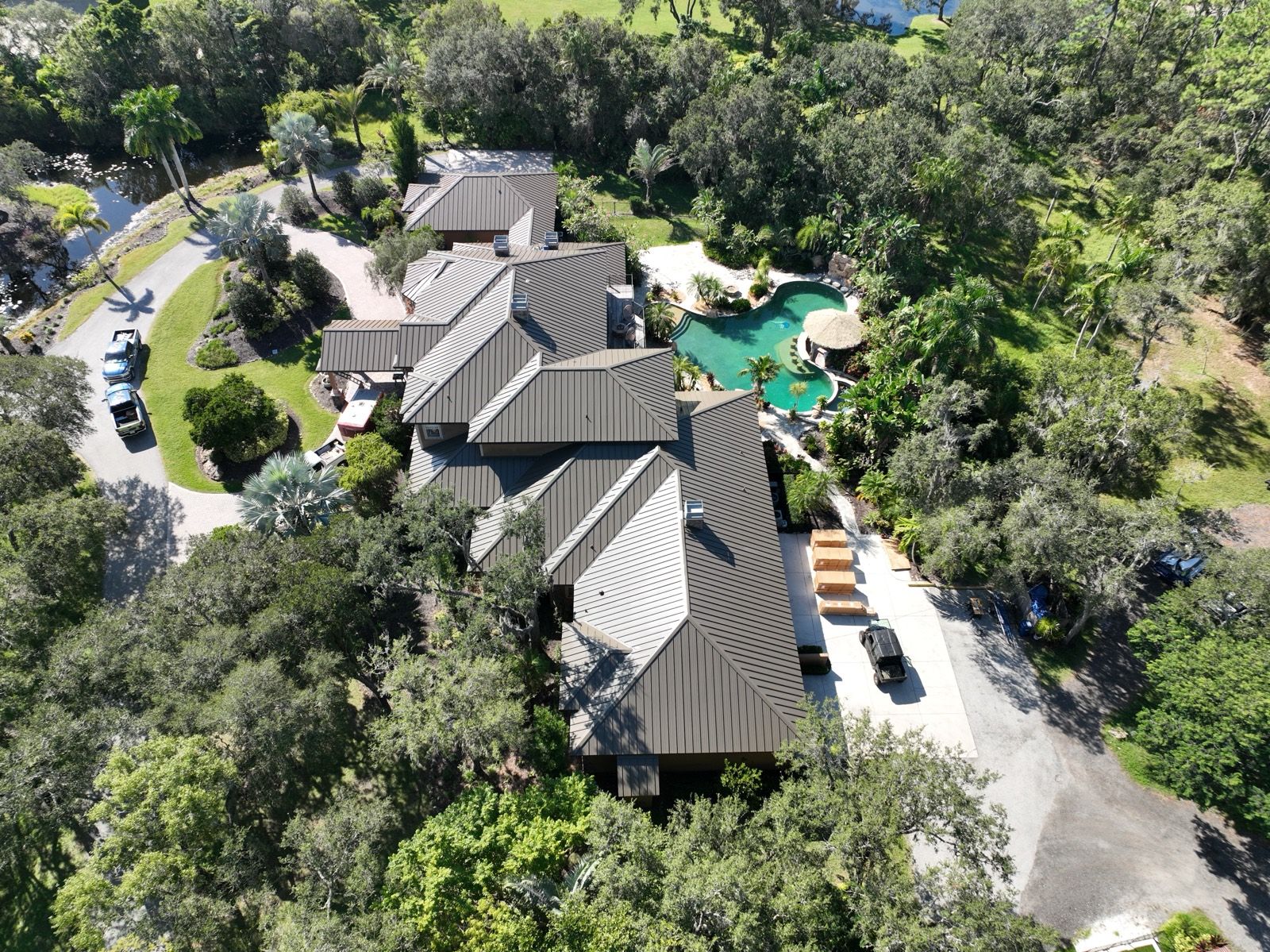 Standing Seam Metal Roof on a Bradenton Estate: finished roof (9 of 12)