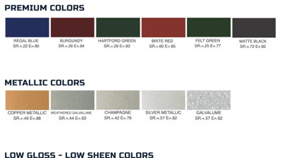 Durapon Metal Roof Color Selection Photo